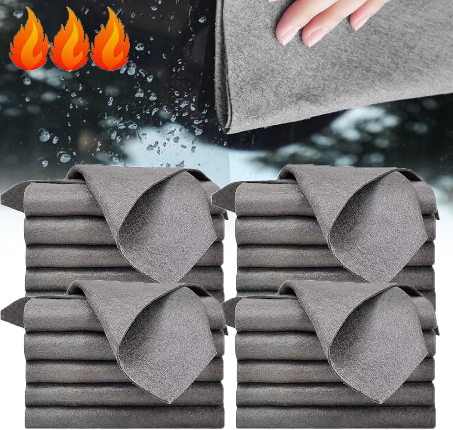 🔥2026 Hot Sale🔥 Streak-Free Microfiber Cloth – Ultra-Absorbent 11.8" × 11.8" Lint-Free Cleaner