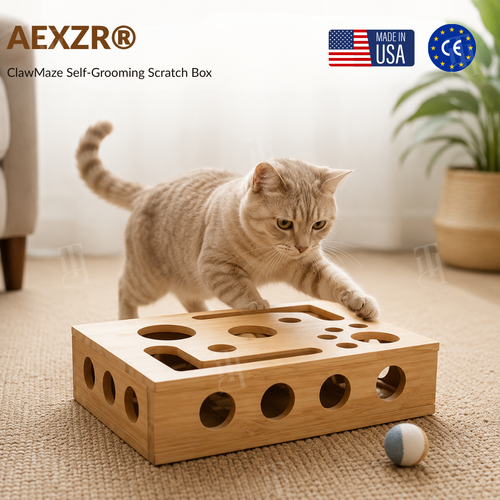 AEXZR® ClawMaze Self-Grooming Scratch Box