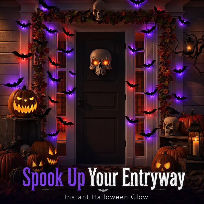 🔥50% OFF🔥🦇Halloween 3D Bat LED Wall Light Decor