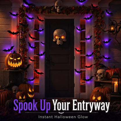 🔥50% OFF🔥🦇Halloween 3D Bat LED Wall Light Decor