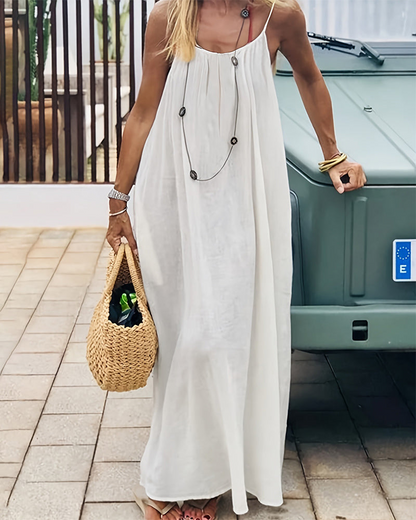 🏖️Last day sale 50% OFF💕20K+ SOLD!⚡Women‘s Casual Backless Spaghetti Strap Maxi Dress🌟🌊