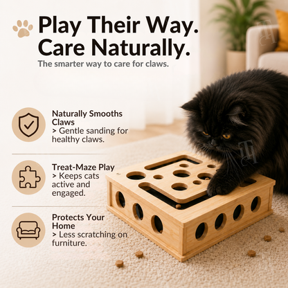 AEXZR® ClawMaze Self-Grooming Scratch Box