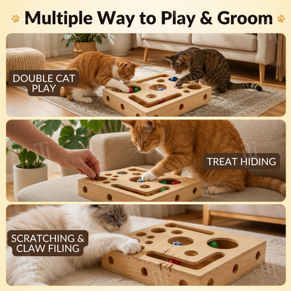 AEXZR® ClawMaze Self-Grooming Scratch Box