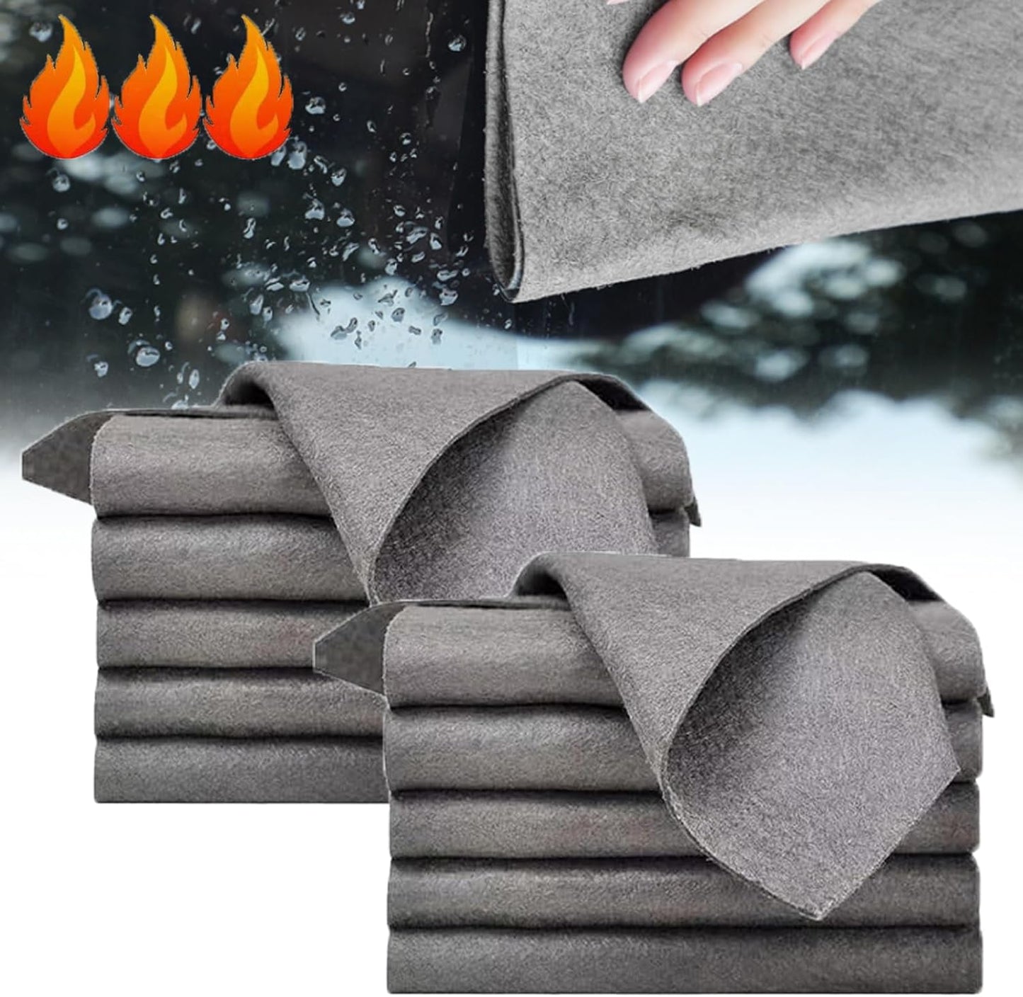 🔥2026 Hot Sale🔥 Streak-Free Microfiber Cloth – Ultra-Absorbent 11.8" × 11.8" Lint-Free Cleaner