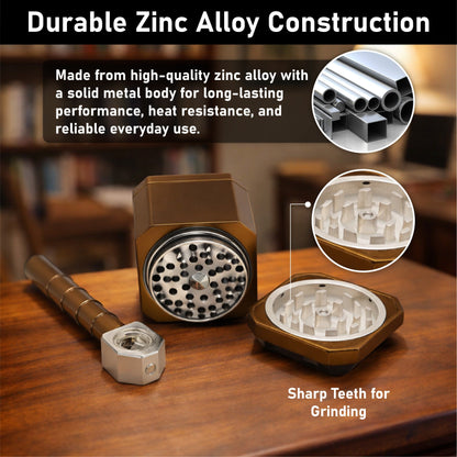 HammerGrind 2-in-1 Alloy Grinder Combo