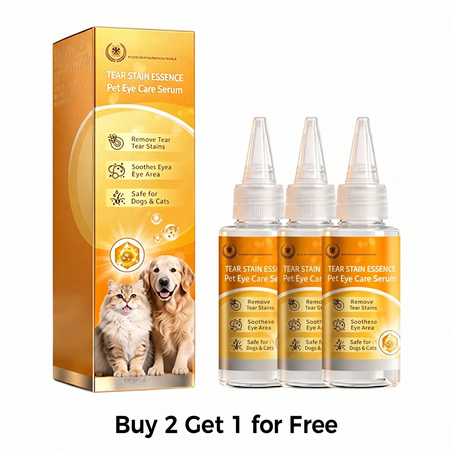 Gentle Pet Eye Stain Remover Essence Nourishing Drops
