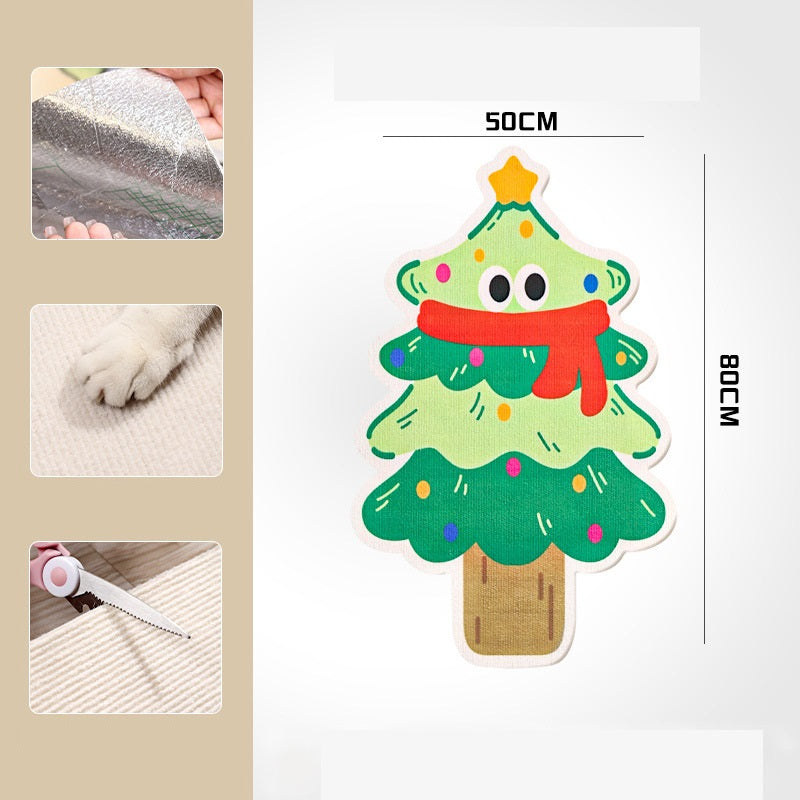 🐱🖼️ Wall-Mounted Scratching Post Without Drilling – Sustainable Felt, Built-in Toys & Space-Saving (Perfect for Scratching-Loving Cats!)