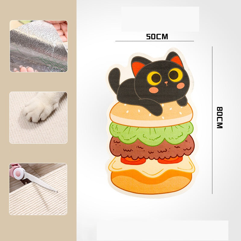 🐱🖼️ Wall-Mounted Scratching Post Without Drilling – Sustainable Felt, Built-in Toys & Space-Saving (Perfect for Scratching-Loving Cats!)