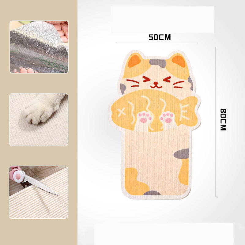 🐱🖼️ Wall-Mounted Scratching Post Without Drilling – Sustainable Felt, Built-in Toys & Space-Saving (Perfect for Scratching-Loving Cats!)