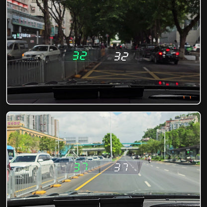 Speedometer with head-up display
