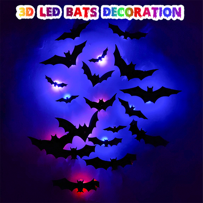 🔥50% OFF🔥🦇Halloween 3D Bat LED Wall Light Decor