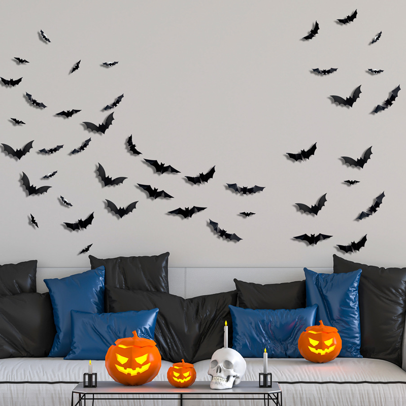 🔥50% OFF🔥🦇Halloween 3D Bat LED Wall Light Decor