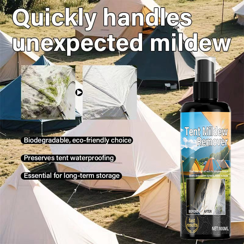 🥳2026 HOT SALE🥳💞50K+ SOLD!🧴✨ 50% OFF! Outdoor Mildew Stain Cleaner – Spray on, wipes off mold instantly. Eco‑friendly, won‘t ruin waterproofing. Tent, awning, shower curtain – all like new! 🏕️💪