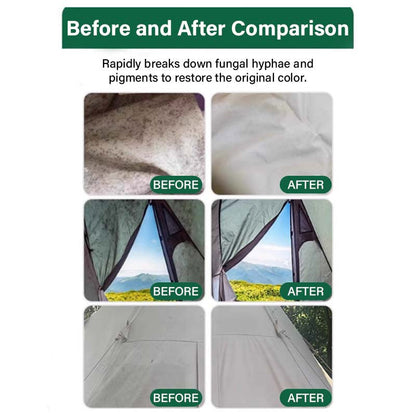 🥳2026 HOT SALE🥳💞50K+ SOLD!🧴✨ 50% OFF! Outdoor Mildew Stain Cleaner – Spray on, wipes off mold instantly. Eco‑friendly, won‘t ruin waterproofing. Tent, awning, shower curtain – all like new! 🏕️💪