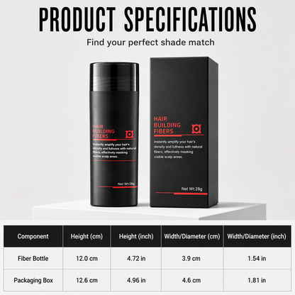 Hair Building Fibers 27.5g Instant Hairline Filler and Thickener