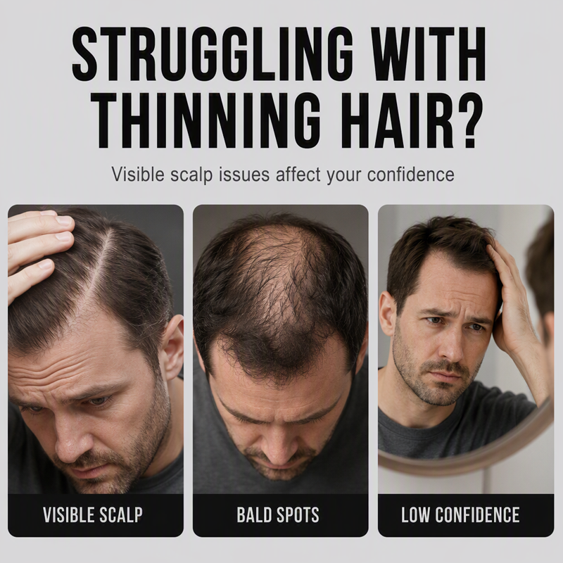 Hair Building Fibers 27.5g Instant Hairline Filler and Thickener