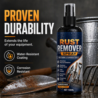 🥳2026 HOT SALE🥳💞50K+ SOLD!🔧💨 50% OFF! Rust Remover Spray – Dissolves rust & oxidation instantly. Works on iron, steel & tools – no more wire brushing! 🛡️✨