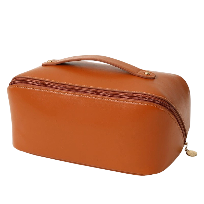 💄 Everything organized in style – spacious makeup bag with a handle for cosmetics, travel, and everyday use.