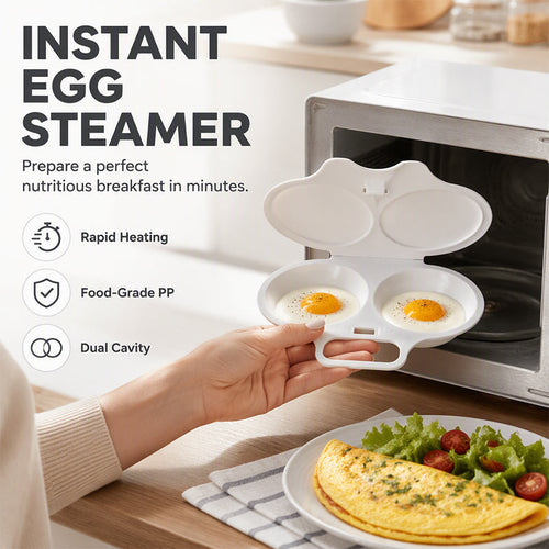 🥳2026 HOT SALE🥳💞50K+ SOLD! 🥗🎁 50% OFF + BUY 2 GET 1 FREE ! RZXEA™ Microwave Egg Poacher