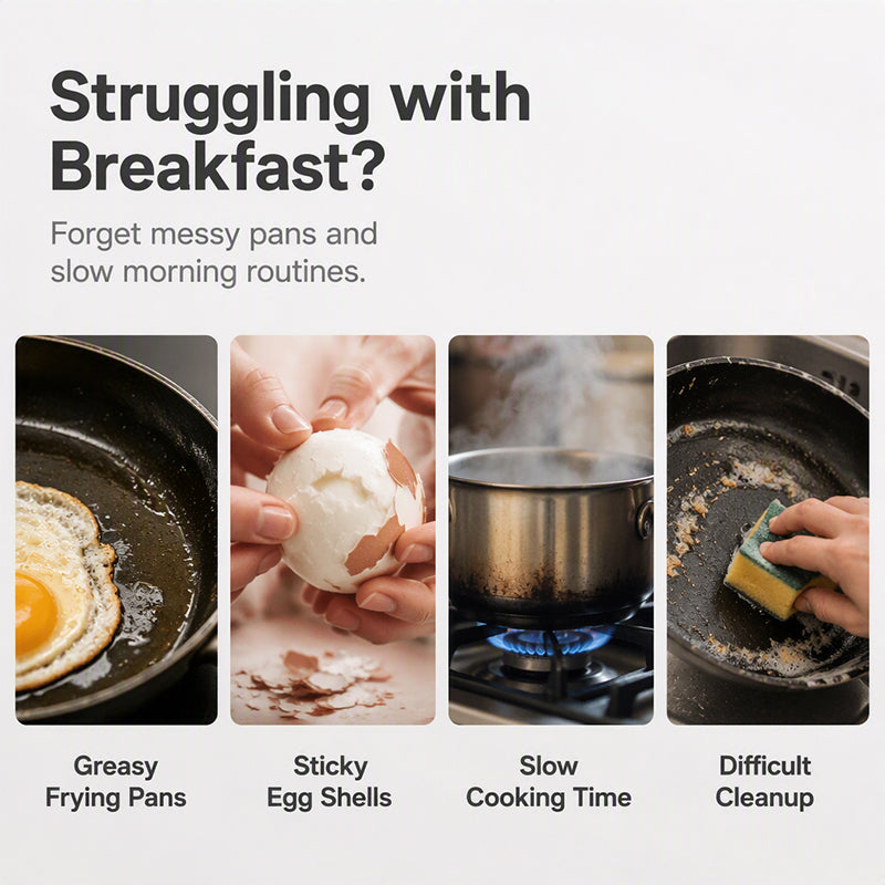 🥳2026 HOT SALE🥳💞50K+ SOLD! 🥗🎁 50% OFF + BUY 2 GET 1 FREE ! RZXEA™ Microwave Egg Poacher