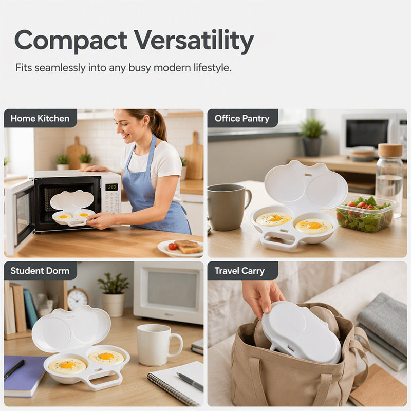 🥳2026 HOT SALE🥳💞50K+ SOLD! 🥗🎁 50% OFF + BUY 2 GET 1 FREE ! RZXEA™ Microwave Egg Poacher