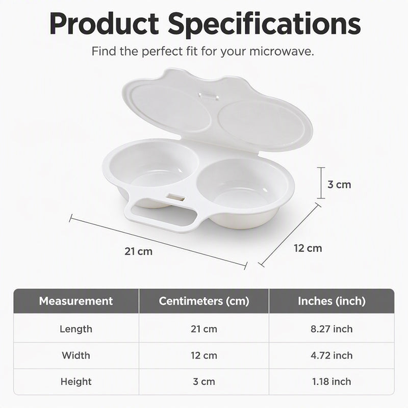 🥳2026 HOT SALE🥳💞50K+ SOLD! 🥗🎁 50% OFF + BUY 2 GET 1 FREE ! RZXEA™ Microwave Egg Poacher