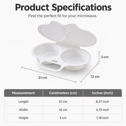 🥳2026 HOT SALE🥳💞50K+ SOLD! 🥗🎁 50% OFF + BUY 2 GET 1 FREE ! RZXEA™ Microwave Egg Poacher